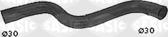 Патрубок радиатора (системы охлаждения) Sasic правый верхний для Renault Megane I 1996-2003. Артикул SWH4297