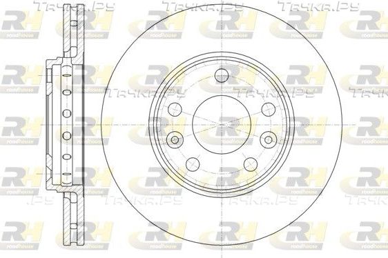 Тормозной диск RoadHouse передний для Renault Megane III 2008-2016. Артикул 61346.10