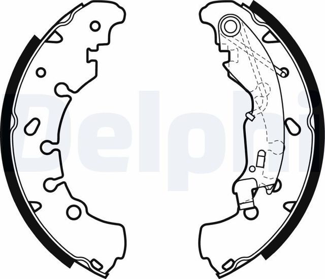 Тормозные колодки Delphi задние для Fiat Idea 2003-2016. Артикул LS1980