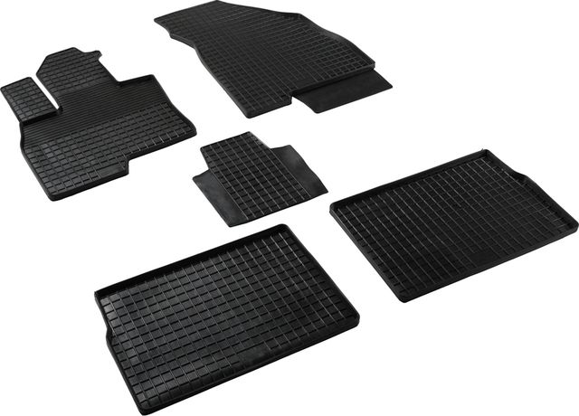 Коврики резиновые Seintex с узором сетка для салона Jaecoo J7 2023-2026. Артикул 316313