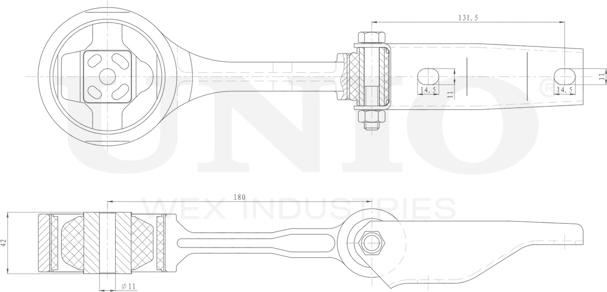 Опора двигателя (Unio). Артикул RMP-15047