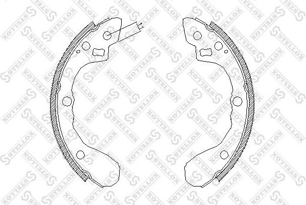 Тормозные колодки Stellox. Артикул 071 100-SX