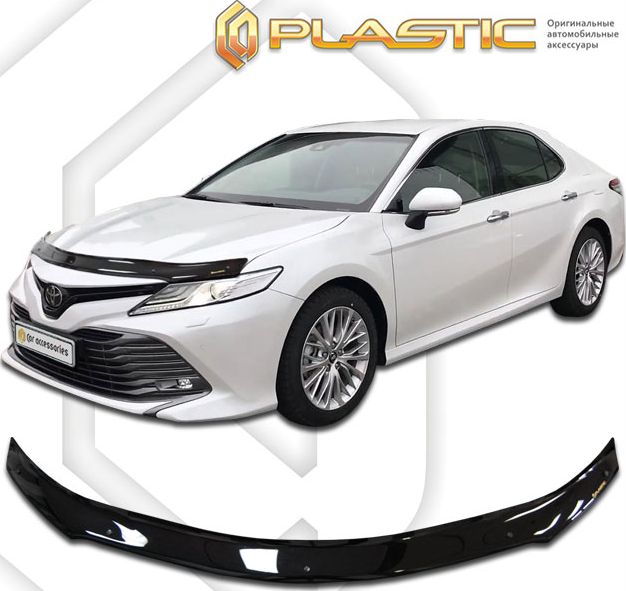 Дефлектор СА Пластик для капота (Classic черный)Toyota Camry 70 (V70, XV70) 2018-2026. Артикул 2010010113483