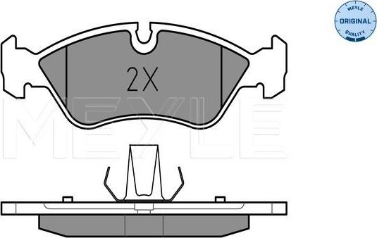 Тормозные колодки Meyle Original. Артикул 025 218 6217