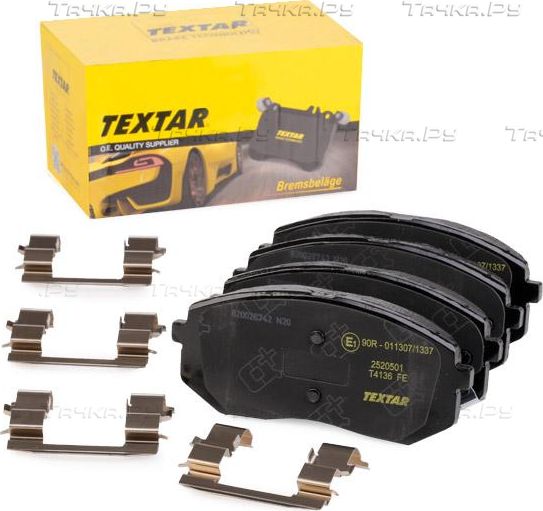 Тормозные колодки Textar Q+ передние для Kia Sportage III 2010-2016. Артикул 2520501