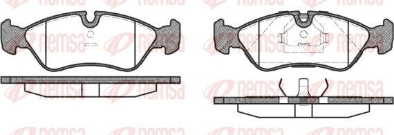Тормозные колодки Remsa. Артикул 0286.10