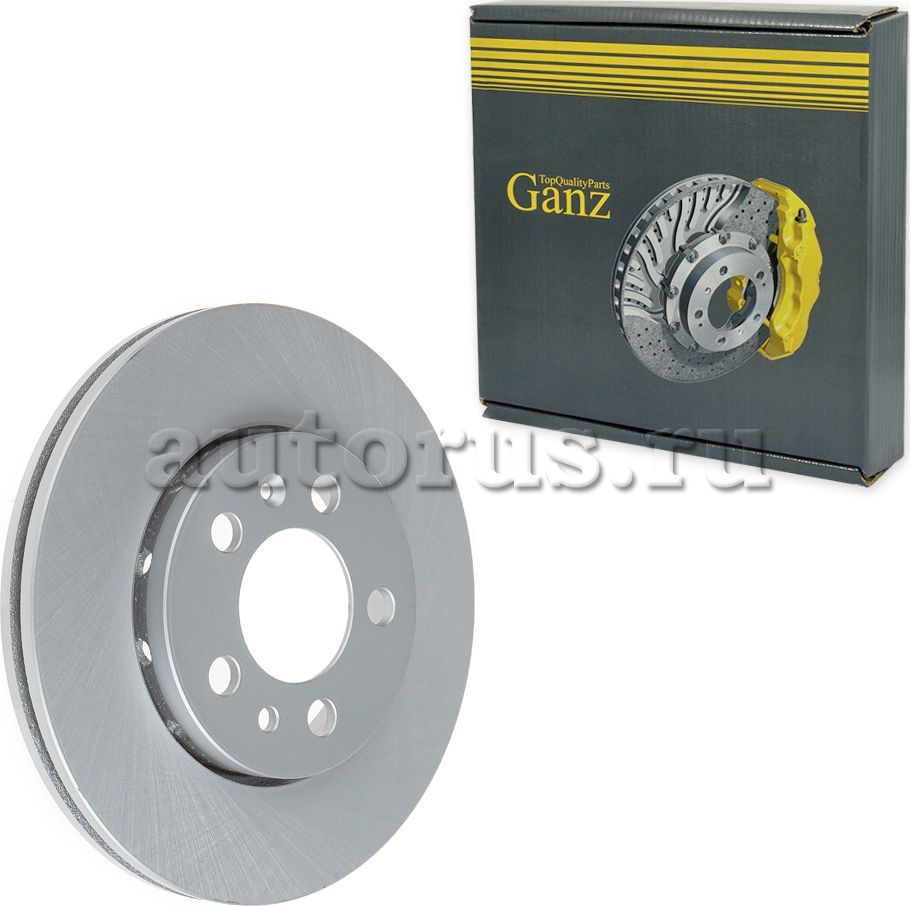 Диск тормозной передний с покрытием (Ganz). Артикул GIJ06243