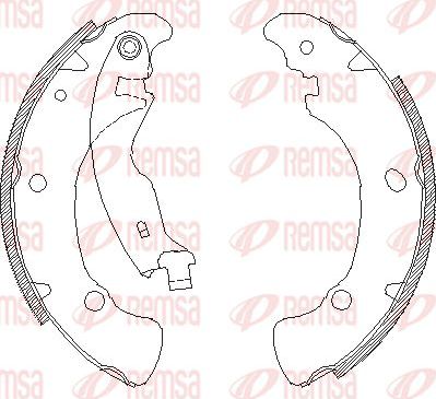 Тормозные колодки Remsa. Артикул 4041.00