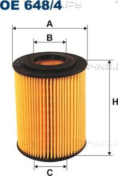 Масляный фильтр Filtron для Opel Astra G 2000-2009. Артикул OE 648/4