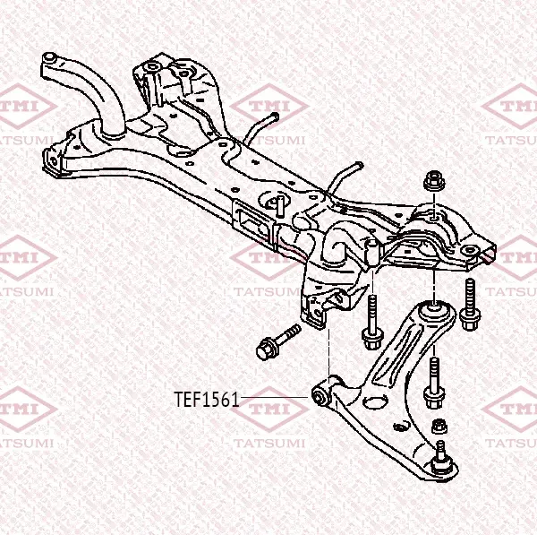 Сайлентблок рычага | перед прав/лев | (Tatsumi). Артикул TEF1561