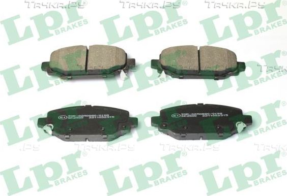 Тормозные колодки LPR задние для Jeep Wrangler IV (JL) 2017-2026. Артикул 05P2315