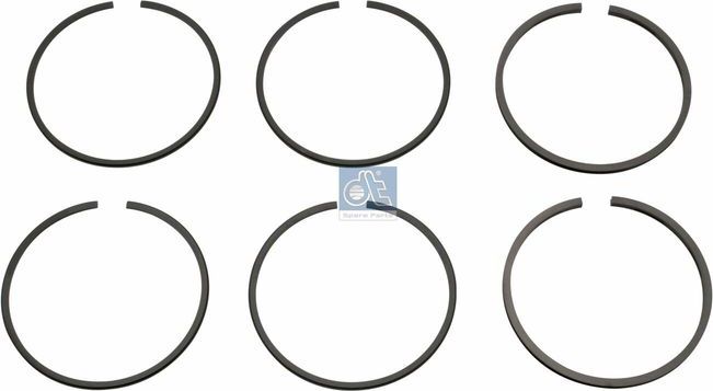 Кольца поршневые компрессора (к-т 1 цил) DT Spare Parts. Артикул 2.94034