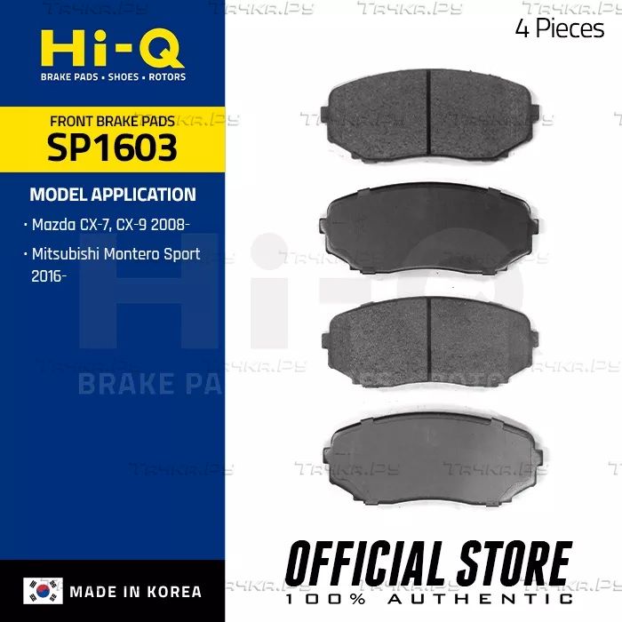 Тормозные колодки Sangsin Hi-Q передние для Mazda CX-7 I 2007-2013. Артикул SP1603