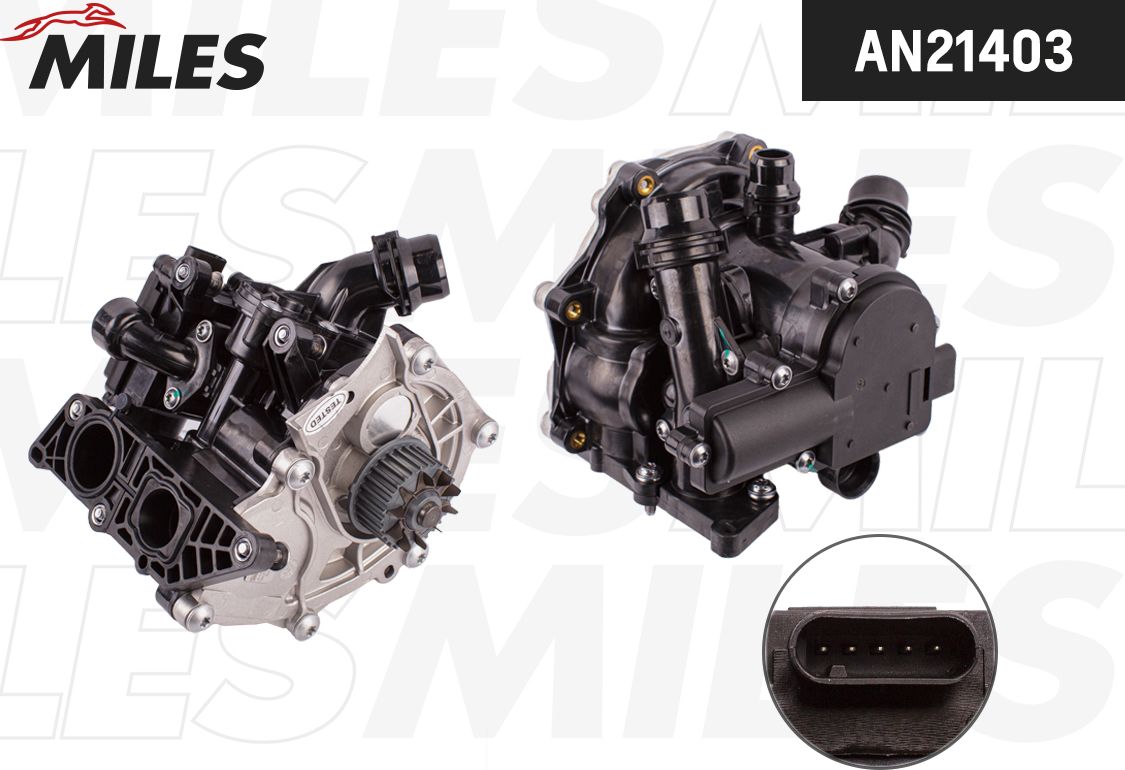 Помпа (водяной насос) Miles для Audi A4 IV (B8) 2011-2015. Артикул AN21403