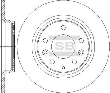 Тормозной диск Sangsin Hi-Q задний для Mazda 323 IV (BG) 1993-1994. Артикул SD4412