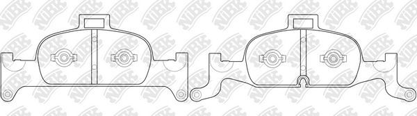 Тормозные колодки NiBK передние для Audi A5 II (F5) 2016-2026. Артикул PN0728