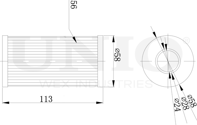 Фильтр масляный (Unio). Артикул FLT-20129