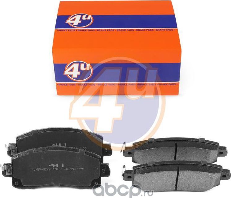 КОЛОДКИ ПЕР SUBARU IMPREZA HATCHBACK (GT_) IMPREZA SALOON (GK_) XV (GT) FORESTER (4U). Артикул 4UBP0279