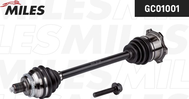Полуось (привод в сборе, приводной вал) Miles передняя передняя левая для Audi S6 I (C4) 1994-1997. Артикул GC01001