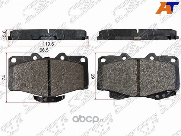 Колодки тормозные FR TOYOTA LAND CRUISER PRADO,SUR (SAT). Артикул ST0446535240