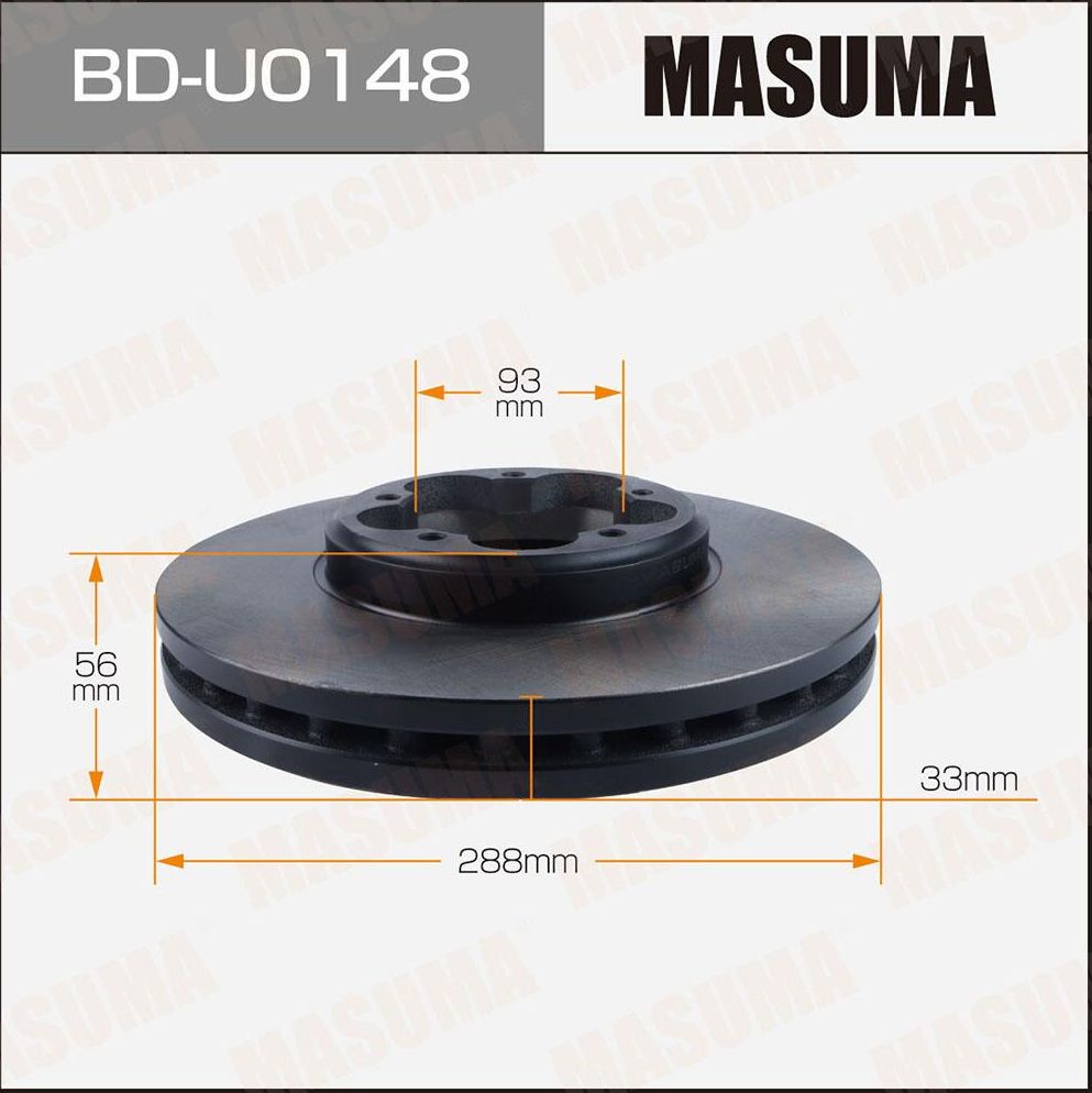 Диск тормозной (Masuma). Артикул BD-U0148