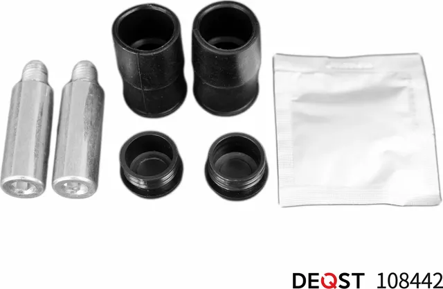 Комплект направляющих тормозного суппорта переднего (направляющая O 16 mm  суппорт ATE). BMW/MERCEDE (Deqst). Артикул 108442