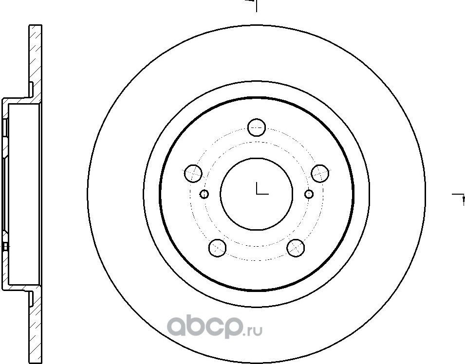 Диск тормозной G-brake GR-01866. Артикул GR01866