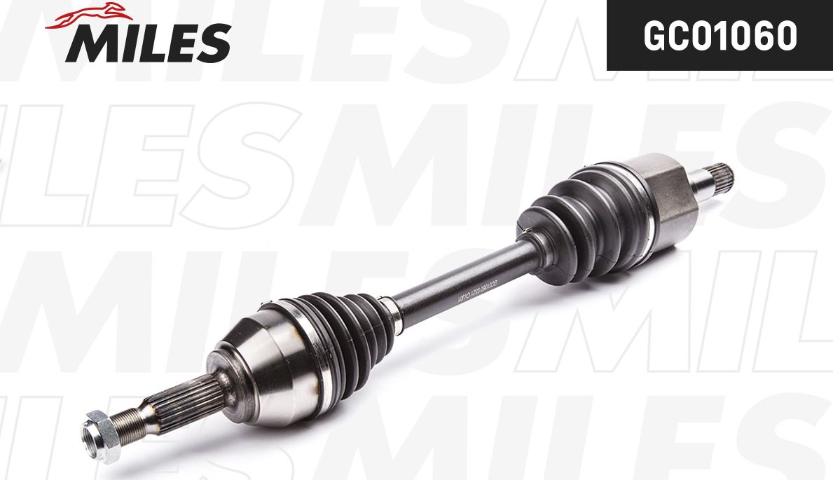 Полуось (привод в сборе, приводной вал) Miles. Артикул GC01060