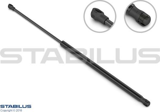 Амортизатор (упор) багажника Stabilus Lift-O-Mat®. Артикул 0707VV