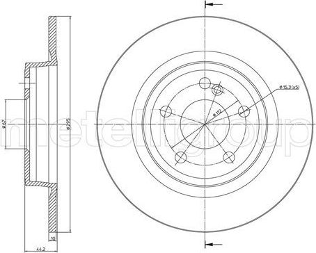Тормозной диск Trusting. Артикул DF1668