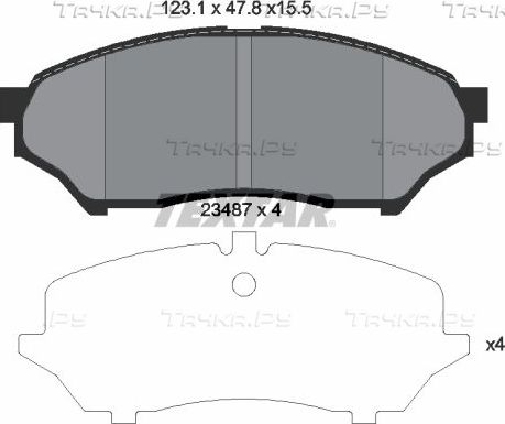 Тормозные колодки Textar передние для Mitsubishi Pajero Mini I 1997-2012. Артикул 2348701