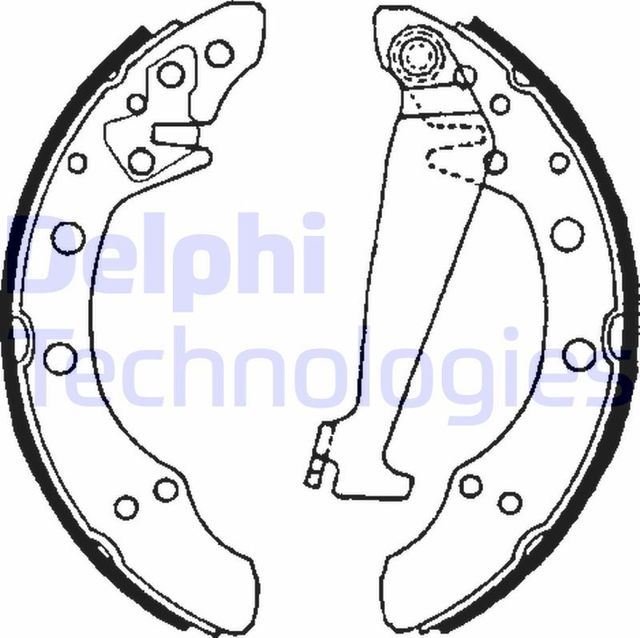 Тормозные колодки Delphi задние для Audi A2 2000-2005. Артикул LS1625