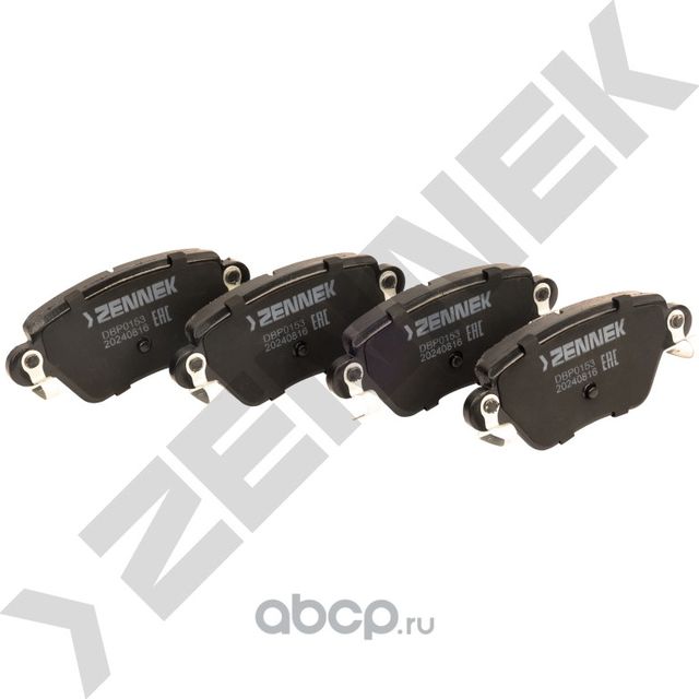 Колодки тормозные дисковые задние FORD MONDEO 00-07, RENAULT KANGOO 01 (Zennek). Артикул DBP0153