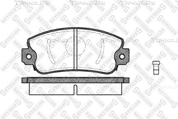 Тормозные колодки Stellox передние для Fiat Ritmo I 1978-1989. Артикул 383 002-SX