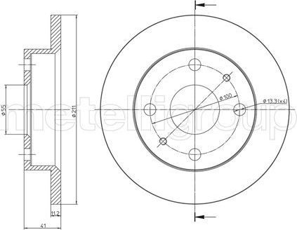 Тормозной диск Trusting. Артикул DF709