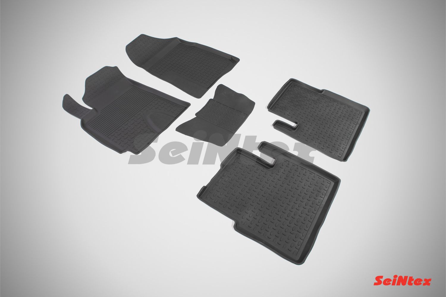 Коврики резиновые Seintex с высоким бортиком для салона Chery Tiggo 5 2014-2026. Артикул 85889