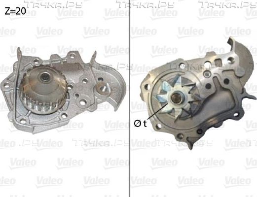 Помпа (водяной насос) Valeo для Dacia Sandero I 2008-2010. Артикул 506573