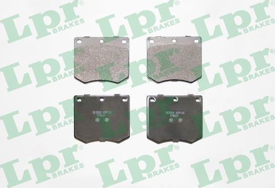 Тормозные колодки LPR передние для TVR Tasmin I 1980-1983. Артикул 05P126