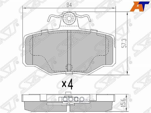 Колодки тормозные RR NISSAN ALMERA TINO V10ALMERA (SAT). Артикул ST44060BM426