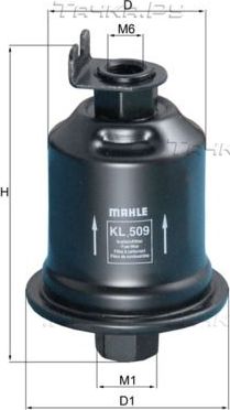 Топливный фильтр Mahle для Mitsubishi Lancer VII 1995-2003. Артикул KL 509