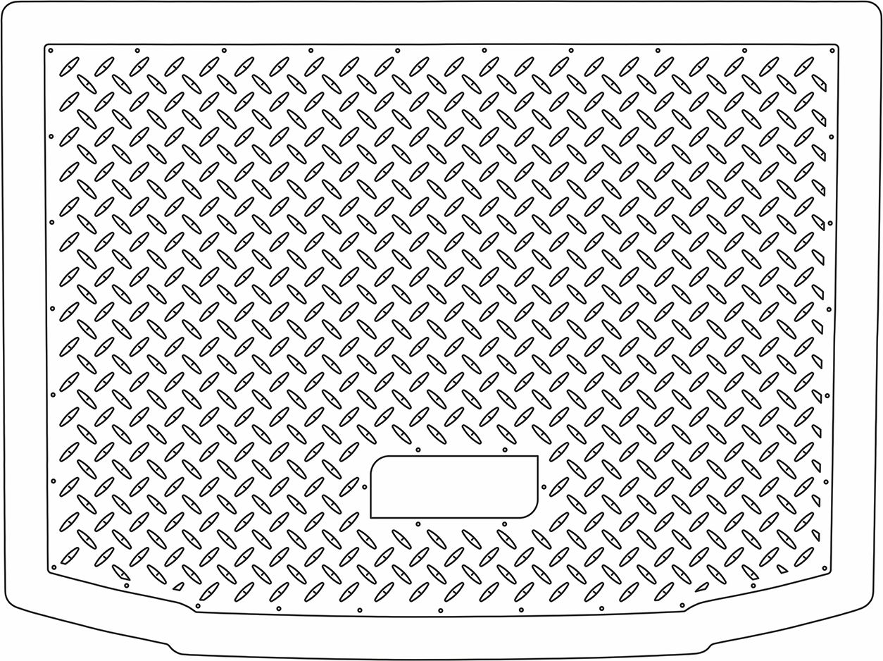 Коврик Норпласт для багажника Lada (ВАЗ) 2105 1980-2012. Артикул NPL-P-21-05