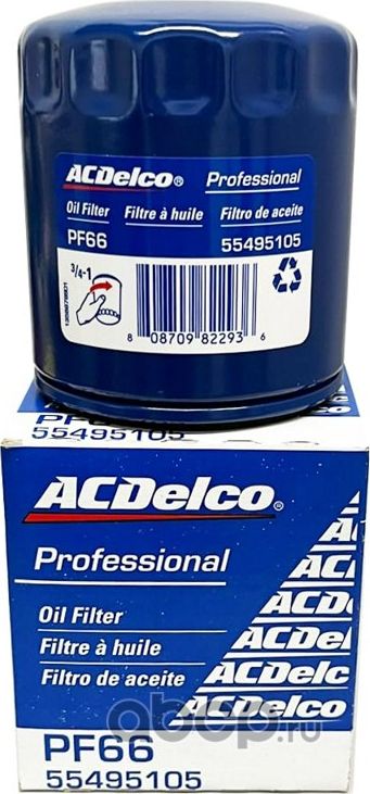 Фильтр масляный Acdelco. Артикул 55495105