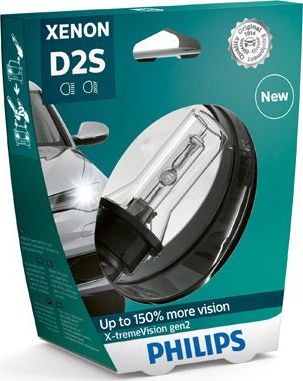 D2S 85V-35W (P32d-2)  4800K X-tremeVision gen 2 (Philips) Philips Xenon X-tremeVision gen2. Артикул 85122XV2S1
