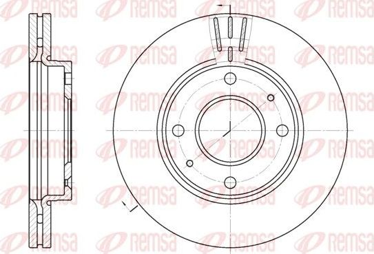 Тормозной диск Remsa. Артикул 6987.10