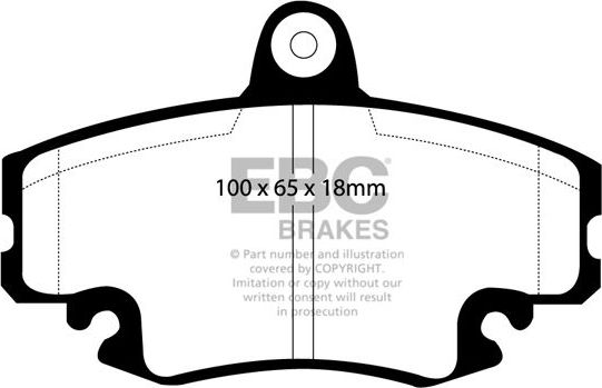 Тормозные колодки EBC Brakes. Артикул DP2959