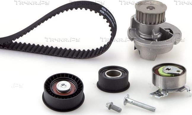 Помпа (водяной насос) с комплектом ремня ГРМ Gates PowerGrip® для Opel Zafira A 1999-2005. Артикул KP15499XS-2