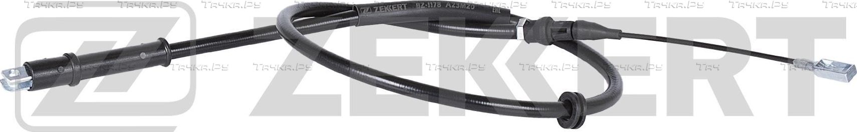 Трос ручника (тросик ручного тормоза) Zekkert. Артикул BZ-1178