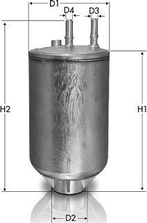 Топливный фильтр  Tecneco Filters (алюминий). Артикул GS1231