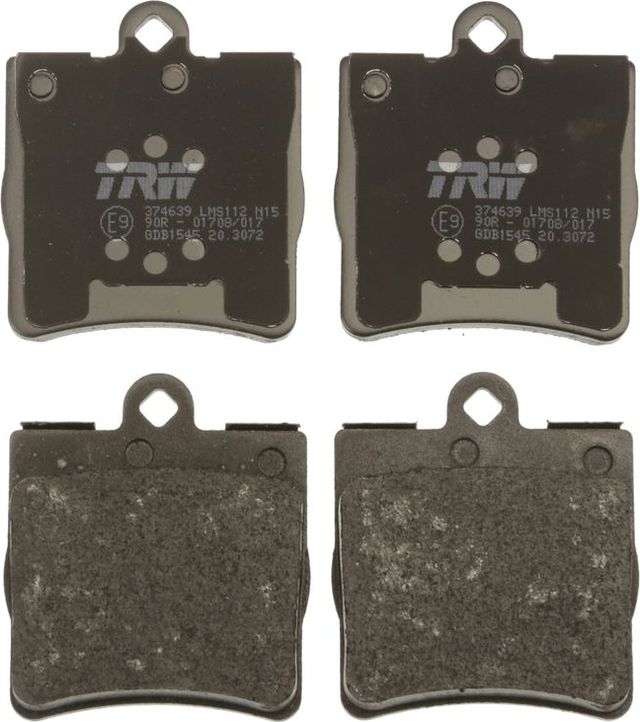 Тормозные колодки TRW COTEC задние для Chrysler Crossfire 2003-2008. Артикул GDB1545
