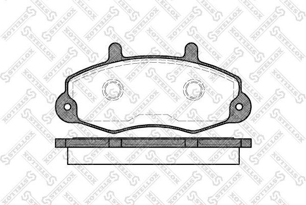 Тормозные колодки Stellox. Артикул 402 000B-SX